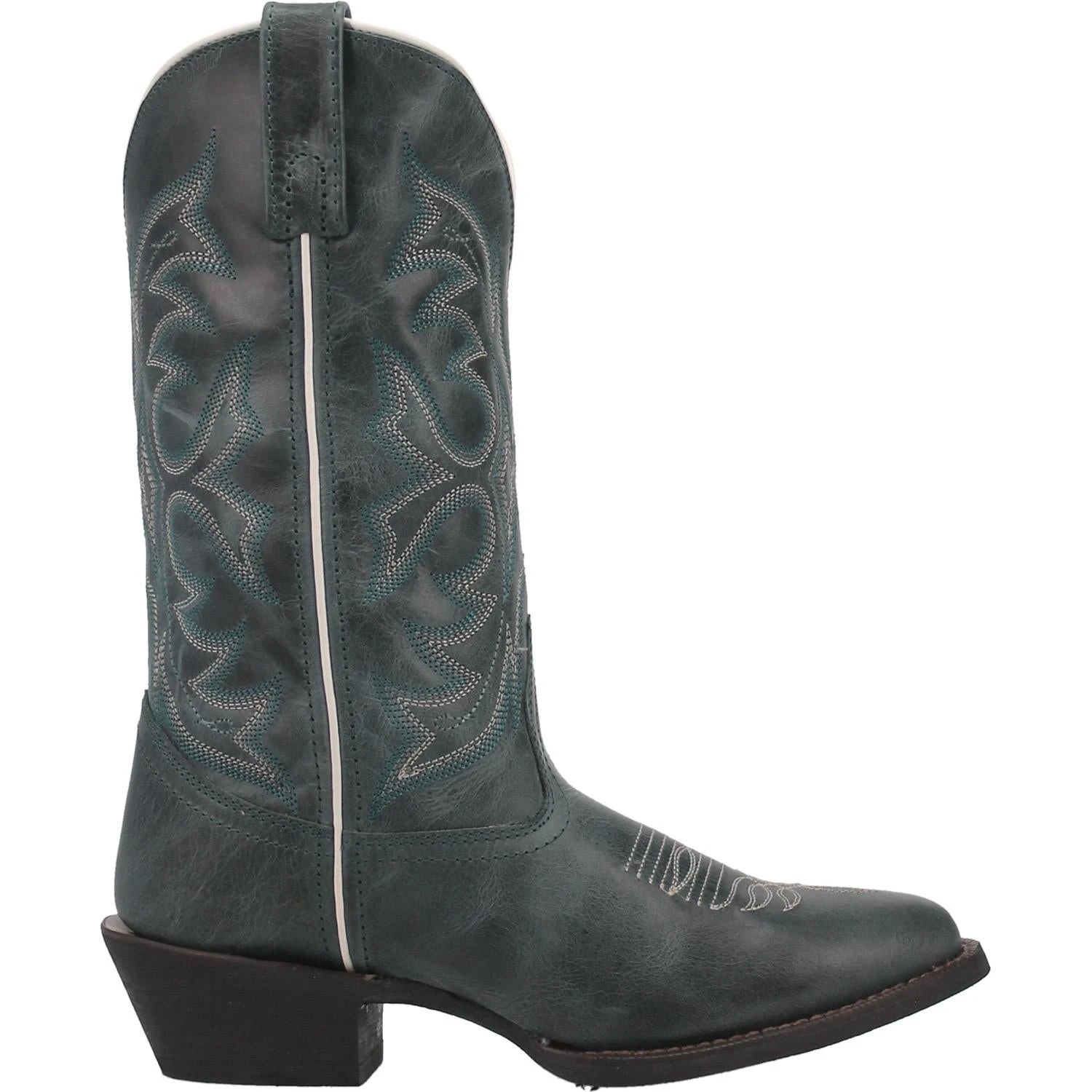 Laredo Ladies Billie Turquoise Round Toe Pull On Western Boots 51107 3 Laredo Ladies Billie Turquoise Round Toe Pull On Western Boots 51107 - Image 3