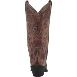 Laredo Ladies Braylynn Snip Toe Brown Pull On Western Boots 52410 -Saddle Up Gear 01 52410 BN big d2abba02 588b 4de7 a204 55d284764742
