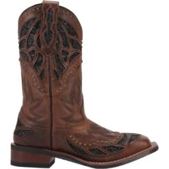 Laredo Ladies Eternity Brown Glitter & Studded Square Toe Boots 5866 -Saddle Up Gear 01 5866 BN97 big eedf2de1 f1e7 49e1 9999 f766378dbbc1