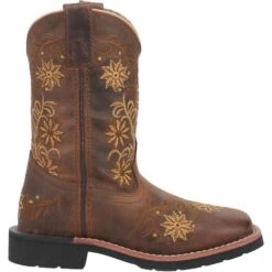 Dan Post Youth Gardenia Embroidered Honey Brown Leather Boots DPC3942 -Saddle Up Gear 01 DPC2942 BG8 big dab2d1c5 ec70 4d4e 9c19 d72abb0b4623