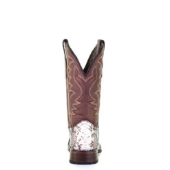 Circle G By Corral Men's Python And Brown Square Toe Boots L5740 -Saddle Up Gear 04f540607964abf2e0860e5987fb1714