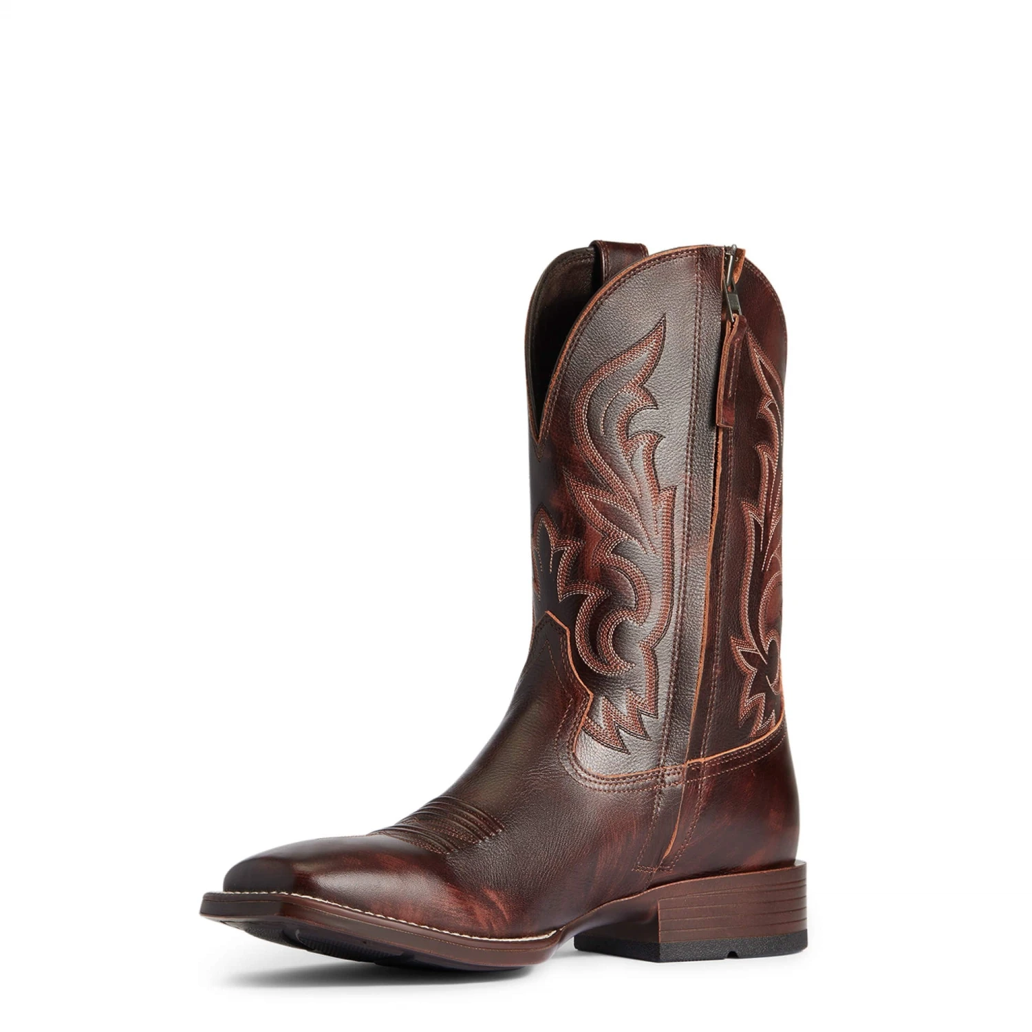 Ariat Men's Slim Zip Ultra Hand Stained Red & Brown Boots 10038359 3 Ariat Men's Slim Zip Ultra Hand Stained Red & Brown Boots 10038359 - Image 3