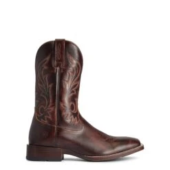 Ariat Men's Slim Zip Ultra Hand Stained Red & Brown Boots 10038359 10 Ariat Men's Slim Zip Ultra Hand Stained Red & Brown Boots 10038359 -Saddle Up Gear 10038359 side2
