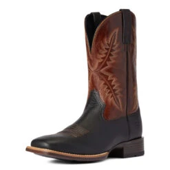 Ariat Men's Rawly Ultra Dark Soil & Burnt Black Boots 10038371 -Saddle Up Gear 10038371 3 4 front