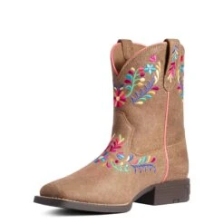 Ariat Youth Girl's Wild Flower Canyon Tan Boots 10038442 -Saddle Up Gear 10038442 2