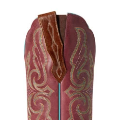 Ariat Ladies Primera Dark Tan & Pomegranate StretchFit Boots 10038461 -Saddle Up Gear 10038461 01