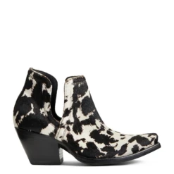 Ariat® Ladies Dixon Haircalf Black & White Snip Toe Booties 10041025 -Saddle Up Gear 10041025 1