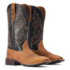 Ariat® Men's Drover Ultra Sorrel Crunch & Black Square Toe Boots 10042443 -Saddle Up Gear 10042443a