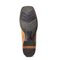 Ariat Men's Ridin' High Desert Tan & Dark Brick Square Toe Boots 10042469 -Saddle Up Gear 10042469 sole