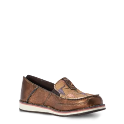 Ariat® Ladies Metallic Bronze & Pink Steerhead Print Cruiser 10042524