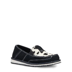 Ariat® Ladies Cruiser Suede Black & White Hair On Shoes 10042529