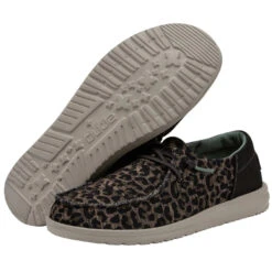 Hey Dude Women's Wendy Sox Leo Brown Shoes 121921569 -Saddle Up Gear 121921569 WENDY SOX LEO BROWN LEFT 3