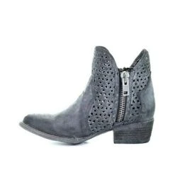 Circle G By Corral Ladies Grey Cutout Shortie Boots Q5059 -Saddle Up Gear 1 b50e6796 4be6 414d 9200 f7bbce650d7e
