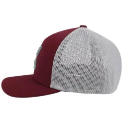 Hooey Children's "Coach" Maroon And Grey Flexfit Hat 2112MAGY-Y -Saddle Up Gear 2112MAGY06 700x e8e3d93d 8234 408e 9d2f 13d156fe109a