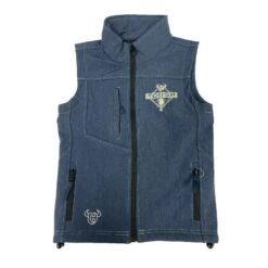 Cowboy Hardware Boys Heather Navy TOUGH Vest 387100-484