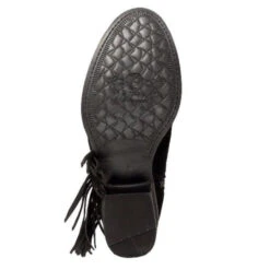 Circle G By Corral Ladies Black Suede Side Fringe Bootie Q0036 -Saddle Up Gear 57 82883d9c f850 4961 9fcd 52782b47dfd1