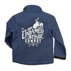 Cowboy Hardware Boys Heather Navy Untamed Softshell Jacket 392102-484