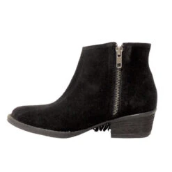 Circle G By Corral Ladies Black Suede Side Fringe Bootie Q0036 -Saddle Up Gear 57 d4167925 26d2 4f2b 9e35 6ff3955d4074