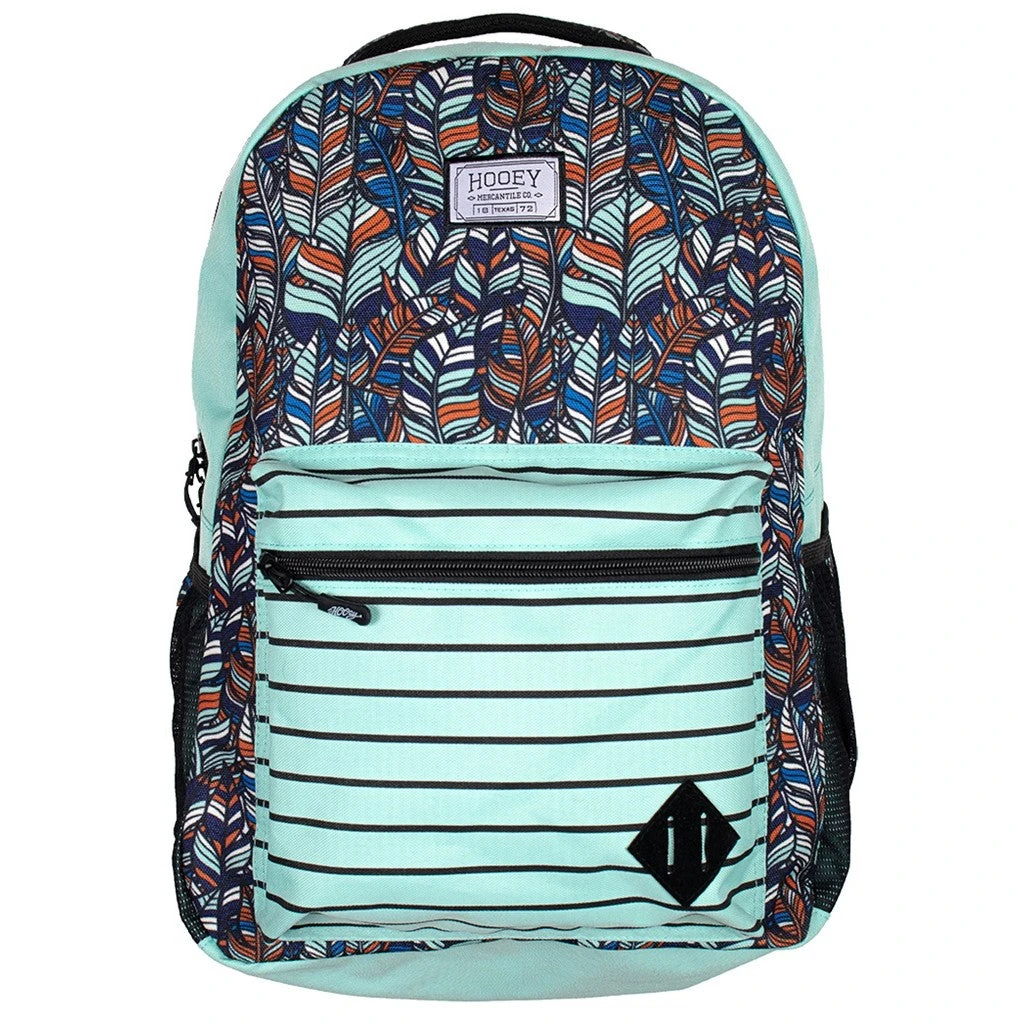 Hooey "Recess" Teal/Blue Body And Teal Color Logo Backpack BP035TL 1 Hooey "Recess" Teal/Blue Body And Teal Color Logo Backpack BP035TL