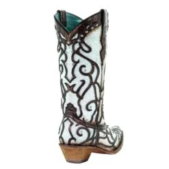 Corral Boots Corral Ladies Sky Blue Inlay And Studded Western Boots C3460 -Saddle Up Gear A3460 3