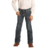 Rock & Roll Denim Boy's Reflex Bootcut Dark Vintage Jeans BB-2809
