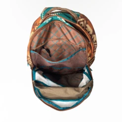 Hooey® "Ox" Brown Aztec Pattern & Tan Accents Backpack BP044BRTN -Saddle Up Gear BP044BRTN1