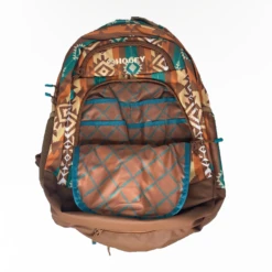 Hooey® "Ox" Brown Aztec Pattern & Tan Accents Backpack BP044BRTN -Saddle Up Gear BP044BRTN3