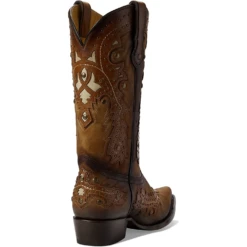Corral Boots Corral® Men's Embroidered Studded Honey Brown Western Boots C3846 8 Corral Boots Corral® Men's Embroidered Studded Honey Brown Western Boots C3846 -Saddle Up Gear C3846 4