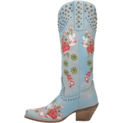 Dingo® Ladies Poppy Blue Floral Print Western Boot DI732-BL -Saddle Up Gear DI732 BL 2