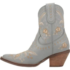 Dingo® Ladies Primrose Floral Embroidery Blue Western Boot DI748-BL -Saddle Up Gear DI748 BL 2