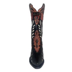 Dan Post® Ladies Alyssia Distressed Floral Black Snip Toe Boots DP4350 -Saddle Up Gear DP4350 4