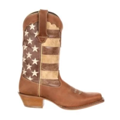 Durango® Ladies Union Flag Distressed Brown Western Boots DRD0131 -Saddle Up Gear DRD0131 4