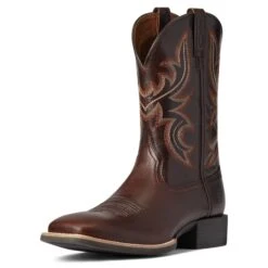 Ariat Men's Sport Cow Country Cusco Brown Boot 10038362 -Saddle Up Gear F21 MNS WEST 10038362 3 4 front