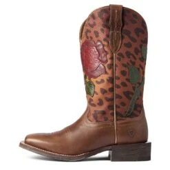 Ariat Ladies Circuit Rosa Cedar & Leopard Print Boots 10038278 -Saddle Up Gear F21 WMS WEST 10038278 side