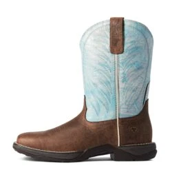 Ariat Ladies Anthem 2.0 Crackled Mahogany & Ombre Blue Boots 10038331 -Saddle Up Gear F21 WMS WEST 10038331 side