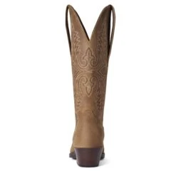 Ariat Ladies Heritage Tan Bomber Elastic Wide Calf Boots 10038337 10 Ariat Ladies Heritage Tan Bomber Elastic Wide Calf Boots 10038337 -Saddle Up Gear F21 WMS WEST 10038337 heel copy
