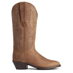 Ariat Ladies Heritage Tan Bomber Elastic Wide Calf Boots 10038337 9 Ariat Ladies Heritage Tan Bomber Elastic Wide Calf Boots 10038337 -Saddle Up Gear F21 WMS WEST 10038337 side