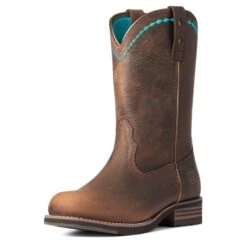 Ariat® Ladies Unbridled Roper Cooper Kettle Western Boots 10038422 -Saddle Up Gear F21 WMS WEST 10038422 3 4 front