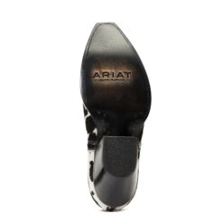 Ariat® Ladies Dixon Haircalf Black & White Snip Toe Booties 10041025 -Saddle Up Gear F21 WMS WEST 10041025 sole 1