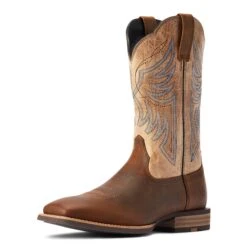 Ariat® Men's Everlite Blazin Wheat Brown Square Toe Boots 10042436 -Saddle Up Gear F22 MNS WEST 10042436 3 4 front