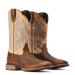 Ariat® Men's Everlite Blazin Wheat Brown Square Toe Boots 10042436 -Saddle Up Gear F22 MNS WEST 10042436 pair