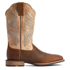 Ariat® Men's Everlite Blazin Wheat Brown Square Toe Boots 10042436 -Saddle Up Gear F22 MNS WEST 10042436 side