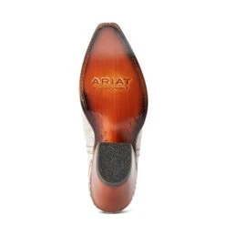 Ariat® Ladies Dixon Bright Lights White Western Booties 10042453 -Saddle Up Gear F22 WMS WEST 10042453 sole