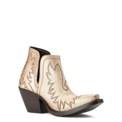 Ariat® Ladies Dixon Gold Buckle Western Booties 10042458 -Saddle Up Gear F22 WMS WEST 10042458 medial
