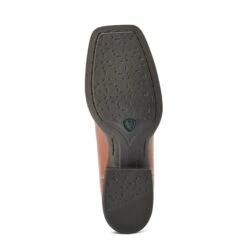 Ariat® Ladies Round Up Square Toe Brown & Turquoise Boots 10042534 -Saddle Up Gear F22 WMS WEST 10042534 sole