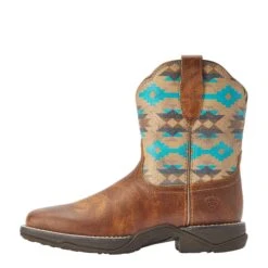 Ariat® Ladies Anthem Savanna Tan & Turquoise Aztec Shorties 10042576 -Saddle Up Gear F22 WMS WEST 10042576 side