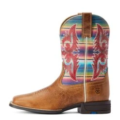 Ariat® Youth Girl's Lonestar Tan & Old Muted Serape Boots 10042595 -Saddle Up Gear F22 YTH WEST 10042595 side