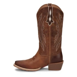 Justin® Ladies Rein Cowhide Leather Tan Square Toe Western Boots L2962 -Saddle Up Gear L2962 6