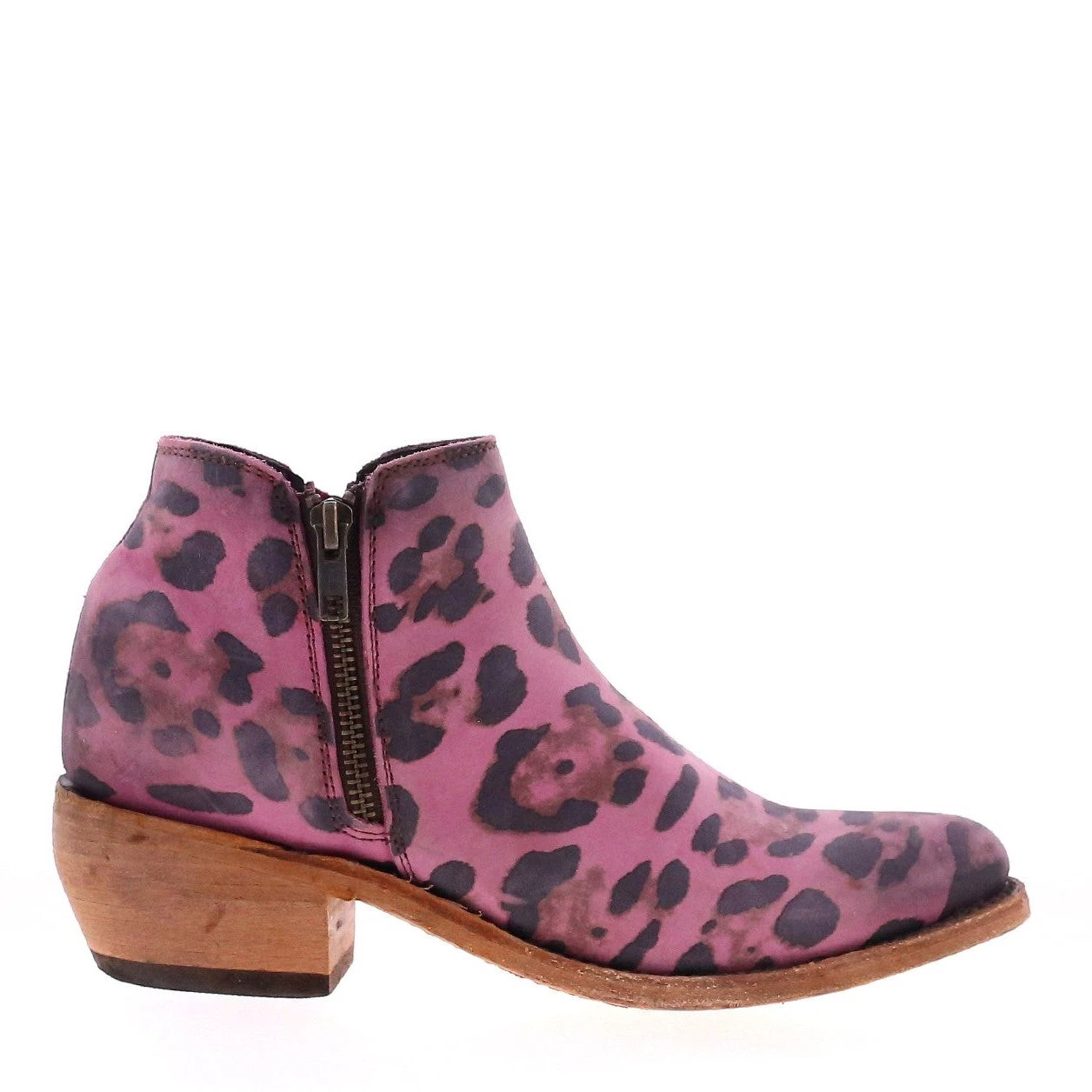 Liberty Black Ladies "Inara" Leopard Lipstick Pink Ankle Booties LB-711137W 3 Liberty Black Ladies "Inara" Leopard Lipstick Pink Ankle Booties LB-711137W - Image 3