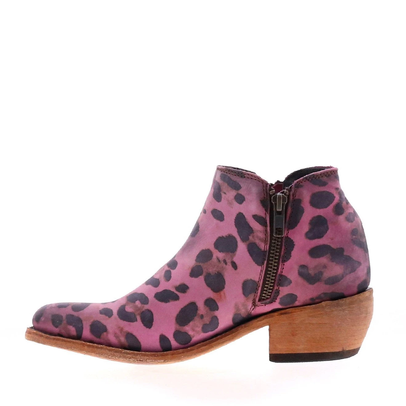 Liberty Black Ladies "Inara" Leopard Lipstick Pink Ankle Booties LB-711137W 5 Liberty Black Ladies "Inara" Leopard Lipstick Pink Ankle Booties LB-711137W - Image 5
